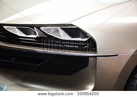Geneva, Switzerland - March 05, 2019: Peugeot E-legend Concept - Geneva International Motor Show 201