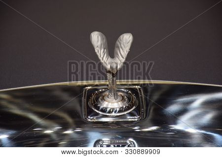 Geneva, Switzerland - March 05, 2019: Rolls Royce Phantom Extended Wheelbase - Geneva International