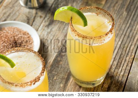 Mexican Beer And Lime Michelada Cocktail