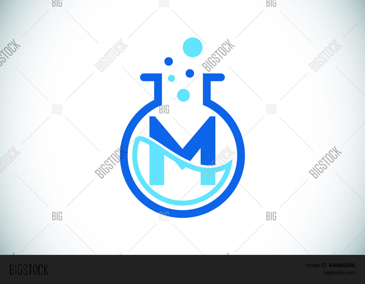 Initial M Monogram Vector & Photo (Free Trial) | Bigstock