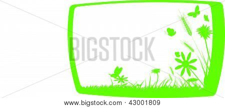 groen gras frame