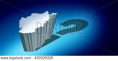 Afghanistan Politics Concept As The Central Asia Or South Asian Country As A Nation In Turmoil With 