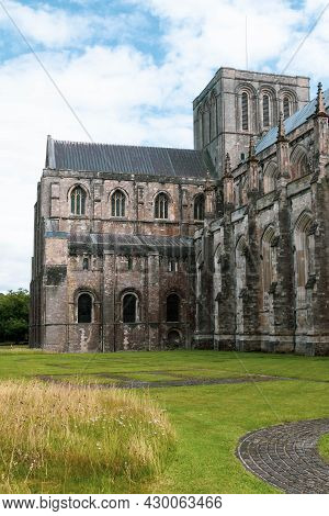 Winchester, United Kingdom, 10th August 2021:- A View Of Winchester Cathedral