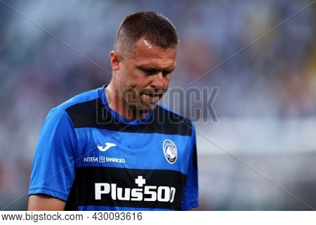 Torino, 14 August 2021. Josip Ilicic Of Atalanta Bergamasca Calcio  During The Friendly  Match Betwe