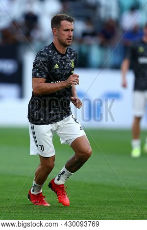 Torino, 14 August 2021. Aaron Ramsey Of Juventus Fc  During The Friendly  Match Between  Juventus Fc