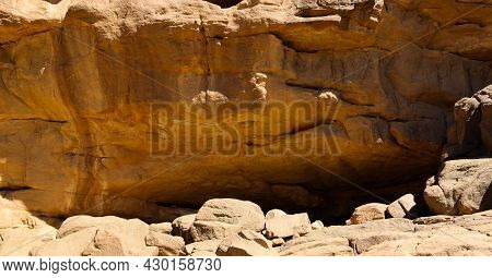Cave Paintings And Petroglyphs In Tassili Najjer National Park, Algeria