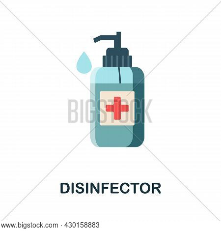 Disinfector Flat Icon. Colored Sign From Disinfection Collection. Creative Disinfector Icon Illustra