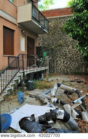 Abandoned Apartment After The Collapse Of The Morandi Bridge In Genoa
