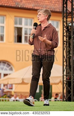 Election Campaign Tour Of The Green Party Germany With Robert Habeck For Parliament Election In Biel