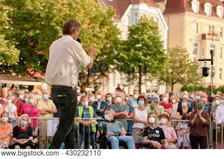 Election Campaign Tour Of The Green Party Germany With Robert Habeck For Parliament Election In Biel