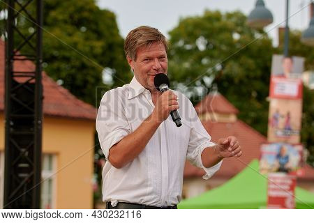 Election Campaign Tour Of The Green Party Germany With Robert Habeck For Parliament Election In Biel