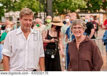 Election Campaign Tour Of The Green Party Germany With Robert Habeck For Parliament Election In Biel