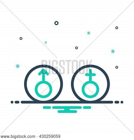 Mix Icon For Category Breed Phylum Senus Gender Female Human Male Sex Sexuality Species