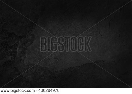 Dark Grey Black Slate Texture In Natural Pattern With High Resolution For Background And Design Art 