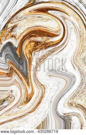 Marble texture with gold and gray swirls mobile phone wallpaper