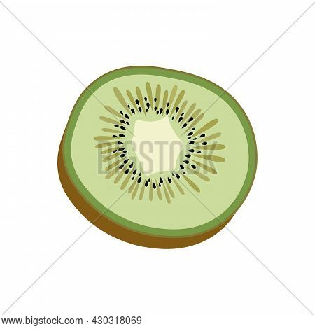 Kiwi Flat Style. Organic Food. Health Food.