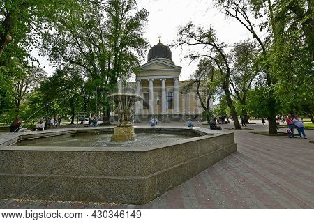 Ukraine, Odessa 05/25/2021. Odessa Transfiguration Cathedral - The Largest Orthodox Church In Odessa