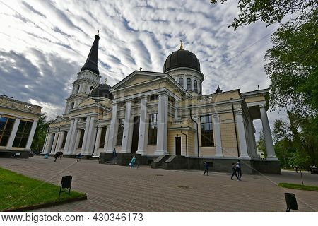 Ukraine, Odessa 05/25/2021. Odessa Transfiguration Cathedral - The Largest Orthodox Church In Odessa