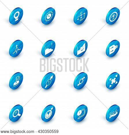 Set Wrench And Gear, Hierarchy Organogram Chart, Digital Speed Meter, Arrow, Flag, Financial Growth 