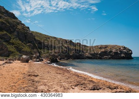 The Concept Of Boating, Recreation, Travel - Splashes Of Blue Water In The Rsea, Ocean, Mountains, S