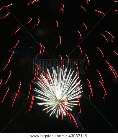 Fireworks Red & White Blast