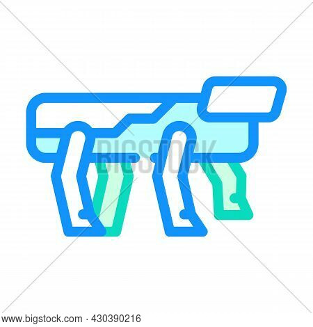 Robodog Robot Color Icon Vector. Robodog Robot Sign. Isolated Symbol Illustration