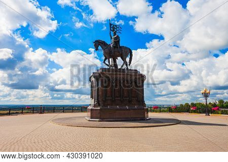 Monument To Grand Prince Vladimir And Saint Fedor In Vladimir City, Golden Ring Of Russia
