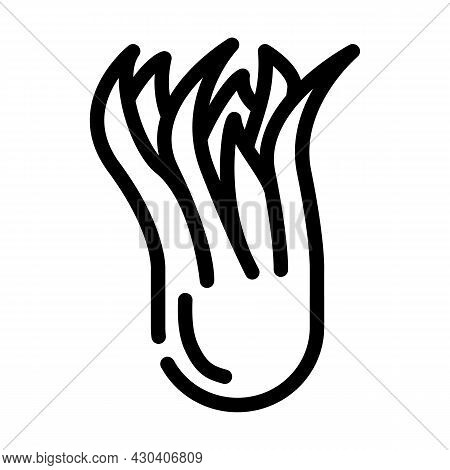 Citron Fruit Line Icon Vector. Citron Fruit Sign. Isolated Contour Symbol Black Illustration