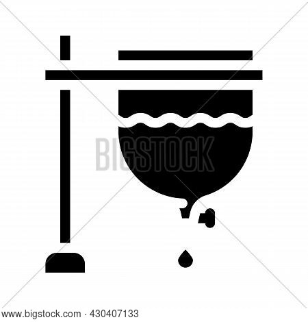 Archimedean Clock Glyph Icon Vector. Archimedean Clock Sign. Isolated Contour Symbol Black Illustrat
