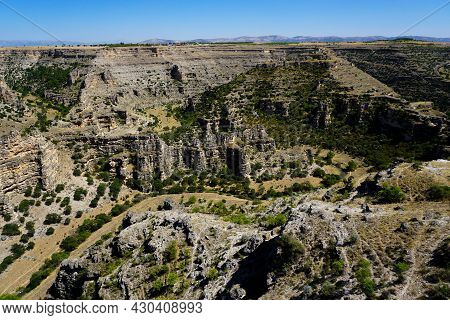 Ulubey Canyons In Usak Turkey. World's Second Biggest Canyon Formations.