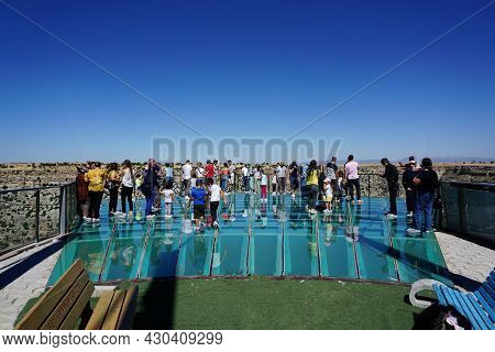 23 August 2020 Usak Turkey Ulubey Canyons Worlds Second Biggest Canyon And Glass Terrace