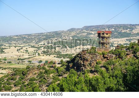 Tas Yaran Valley In Usak Turkey. Natural Rock Formations Created By The Flowing Water
