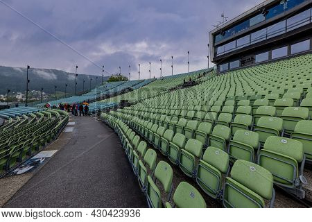 The Seating Stands At Open Air Bregenz Performing Arts Festival - Bregenz, Austria - July 28, 2021