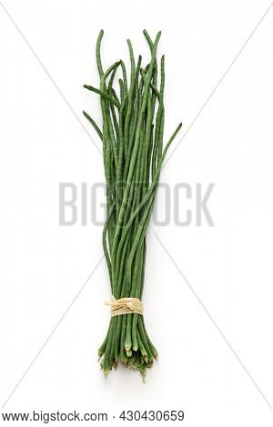 a bunch of cowpea isolated on white background