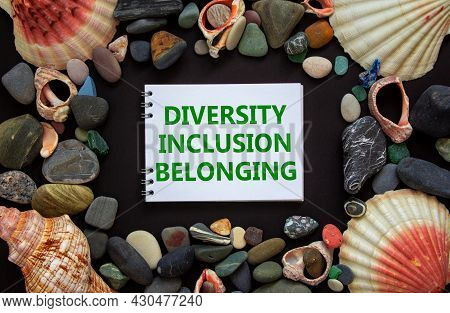 Dib, Diversity, Inclusion, Belonging Symbol. Words Dib, Diversity, Inclusion, Belonging On A Beautif