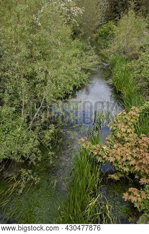 The River Anton In Andover, Hampshire In The Uk, Taken 26th May 2021
