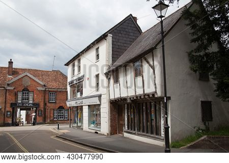 Old Buildings In The Town Centre Of Andover, Hampshire In The Uk, Taken 26th May 2021