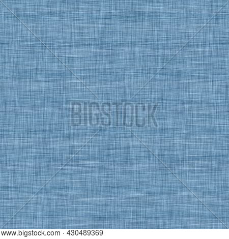 Classic Blue Woven Stripe Masculine Shirt Fabric Texture. Navy Space Dyed Marled Melange Background.