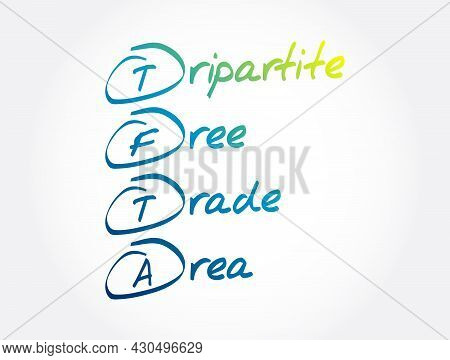 Tfta - Tripartite Free Trade Area Acronym, Business Concept Background