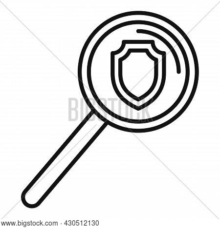 Reliability Search Icon Outline Vector. Bonus Money. Online Business