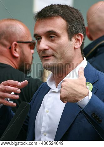 Paris, France - August 21, 2021: French And European Political Figure, A Former Marie Le Pen Associa