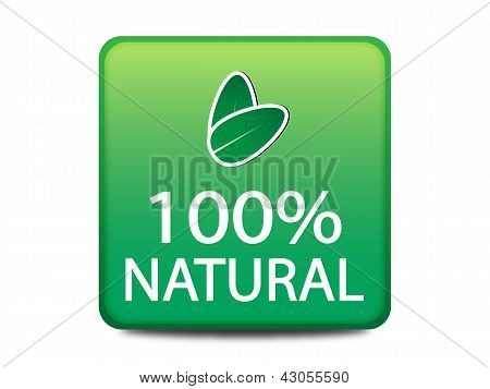 Pulsante web naturale 100 %