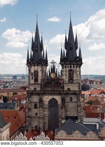 Church Or Our Lady Before Tyn In Prague, Czech Republic
