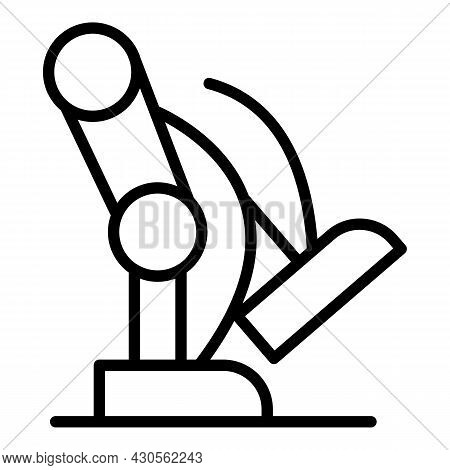 Exoskeleton Foot Icon Outline Vector. Robot Suit Man. Body Tech