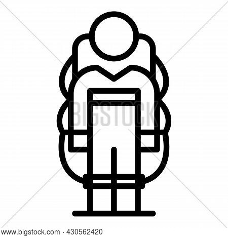 Army Exosuit Icon Outline Vector. Robot Suit. Exoskeleton Future