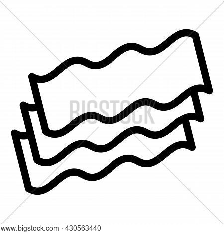 Sauce Lasagne Icon Outline Vector. Lasagna Pasta. Italian Food