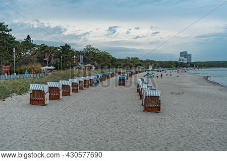 Timmendorf Beach At The Baltic Sea - Lubeck, Germany - May 10, 2021