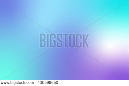 Vector Abstract Summer Or Spring Sky Background For Poster Banner With Blue Gradient