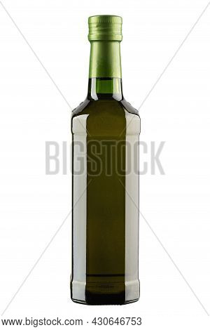 Extra-virgin Olive Oil Bottle Isolated On White Background. File Contains Clipping Path.