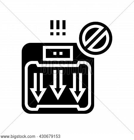 Unexplained Weight Loss Hepatitis Glyph Icon Vector. Unexplained Weight Loss Hepatitis Sign. Isolate